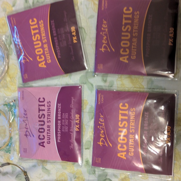 Guitar strings acoustic normal light medium bronze music new - Picture 2 of 11